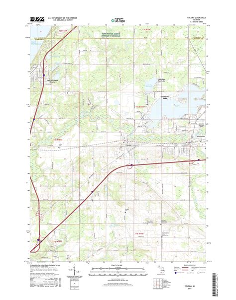 MyTopo Coloma, Michigan USGS Quad Topo Map