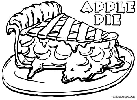 Apple Pie Coloring Page - Coloring Home