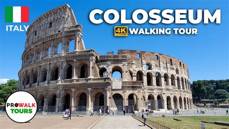 Colosseum Walking Tour - 4K - Rome, Italy - YouTube