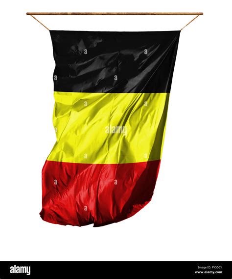 Flag of Belgium. Vertical flag.Isolated on a white background Stock ...