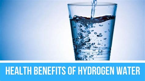 8 Health Benefits of Hydrogen Water – PHYTOS