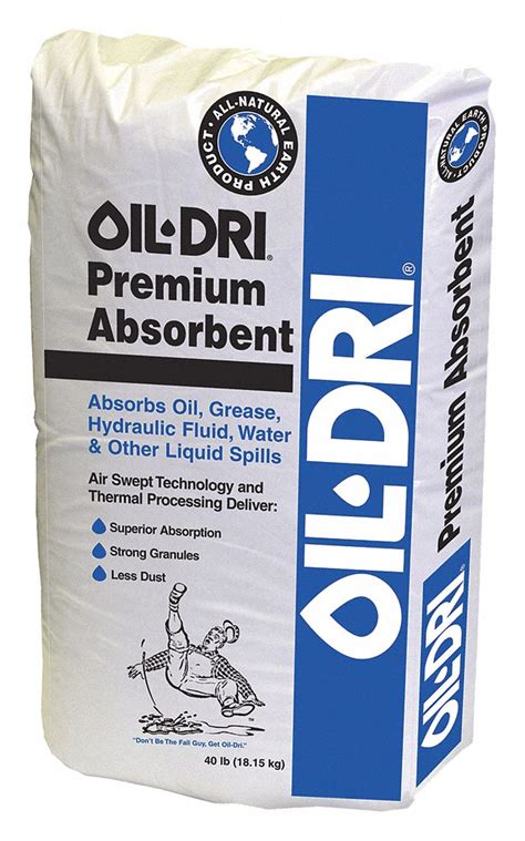 OIL-DRI Loose Absorbent, Universal, Granular Clay, 40 lb - 4UB34|I060 ...