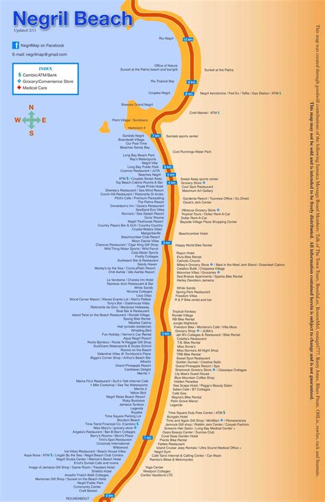 Map of negril jamaica resorts - Map of resorts negril jamaica ...