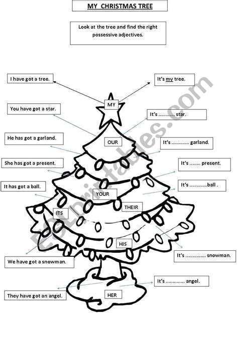 Christmas Adjectives Worksheet Pdf – AlphabetWorksheetsFree.com