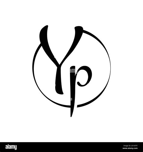 YP letter Logo Design vector Template. Abstract Script Letter YP Vector ...