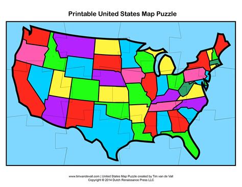 Us States Map For Kids - Usa Map Kids Floor Puzzle 48 Piece Prairie Fox ...