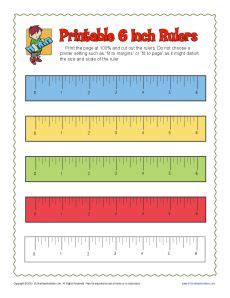 Printable 6 inch Ruler | Free Online Rulers