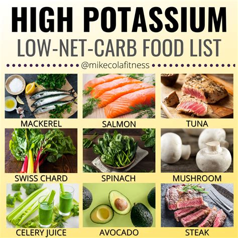 High Potassium Food List - Mike Cola Fitness