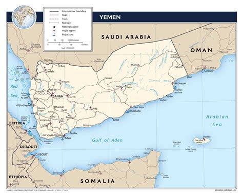 Maps of Yemen | Detailed map of Yemen in English | Tourist map of Yemen ...