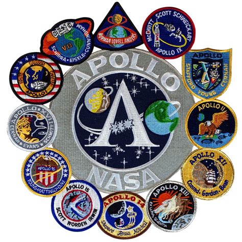 Shop Apollo Mission Patch Collage Online from The Space Store