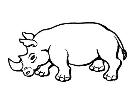 Rhino Outline Drawing - ClipArt Best