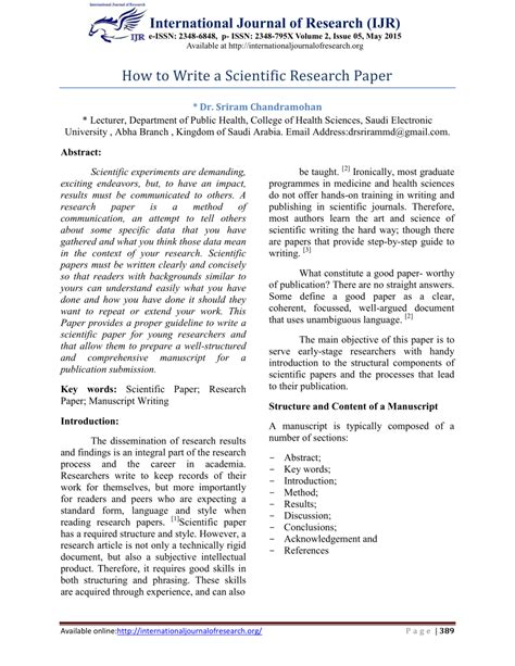 Draft For Research Paper Example : — How to Draft a Research Paper