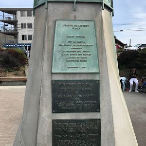 Read the Plaque - Statue of Liberty Plaza