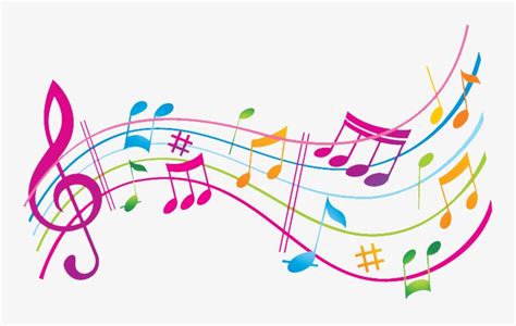 Colorful Music Note Transparent Background Transparent PNG - 745x439 ...