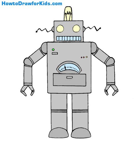 How to Draw a Robot for Kids - Easy Drawing Tutorial