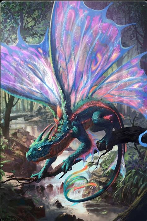 Fairy Dragon | Fantasy creatures art, Fantasy dragon, Creature concept art