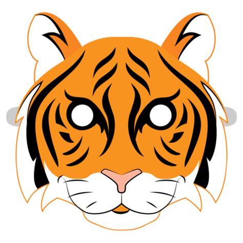 Tiger Mask Template | Free Printable Papercraft Templates