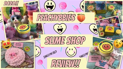 PEACHYBBIES SLIME SHOP REVIEW!! 100% AMAZING XD - YouTube