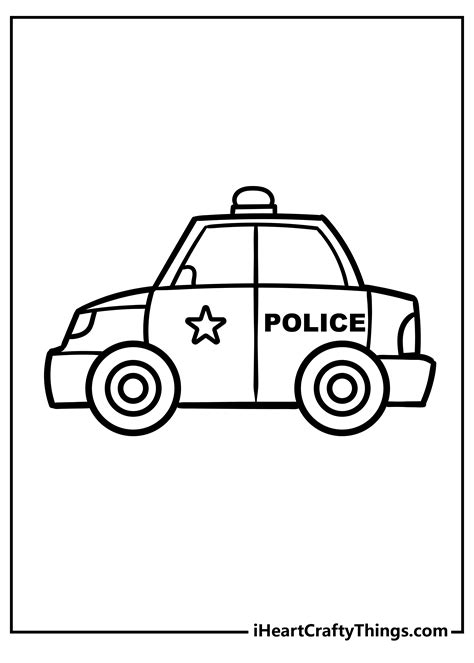 Cool Police Car Coloring Pages