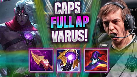 CAPS IS INSANE WITH VARUS FULL AP! - G2 Caps Plays Varus Mid vs Xerath ...