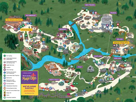 Theme Park Brochures Busch Gardens Williamsburg Map 2022 - Theme Park ...