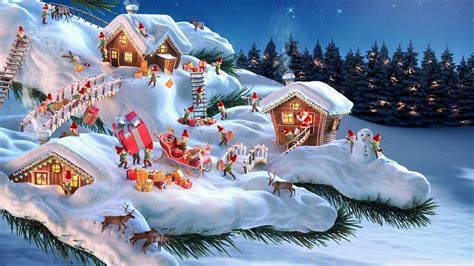 Santa Workshop Wallpapers - Wallpaper Cave