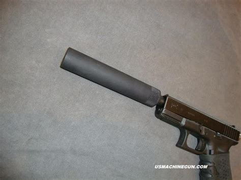 US Machinegun: Fake Suppressor for Glock/Sig 9mm 17TB Threaded in M13.5 ...