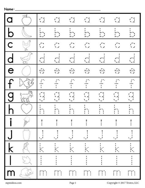 Lowercase Letter Tracing Worksheets! | Free printable alphabet ...