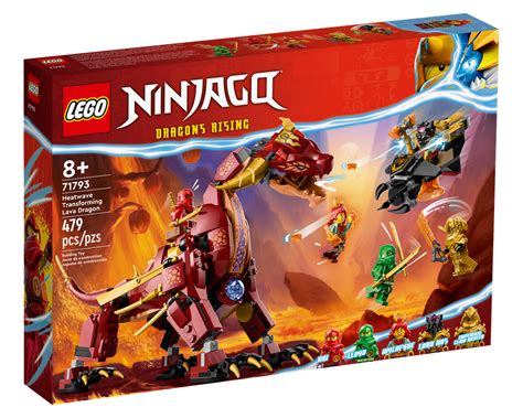 LEGO Set 71793-1 Heatwave Transforming Lava Dragon (2023 Ninjago ...