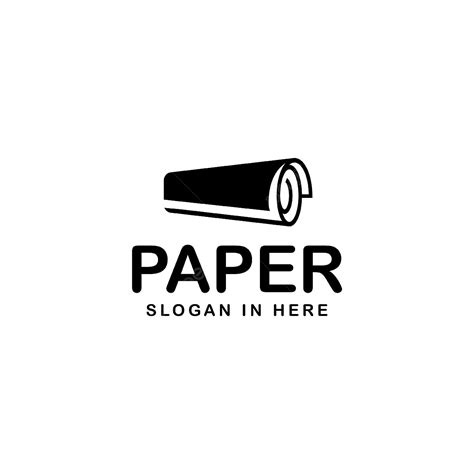 Torn Paper Roll Vector Hd PNG Images, Paper Roll Logo Icon Template ...