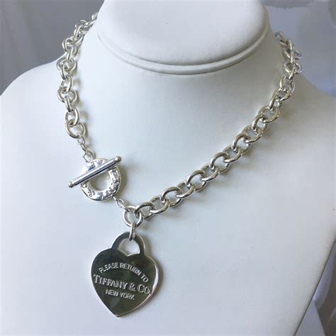 Tiffany & Co., Tiffany Heart, Toggle Necklace, Chains Necklace, Return ...