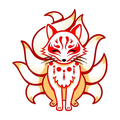 Handsome Japanese Kitsune Indoor Outdoor Vinyl Decal New Colors Added ...