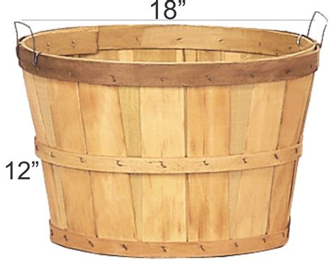 Wire Handle One Bushel Baskets (Qty. 12) - Poole & Sons, Inc.