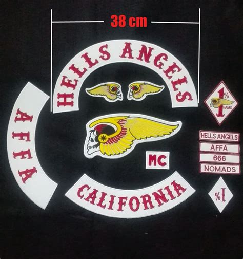 2017 Custom 38cm Hells Angels Patches ,Motorcycle Patches Of Vest ...