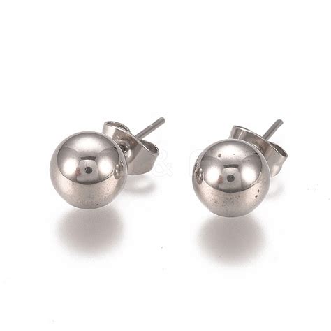 Wholesale 304 Stainless Steel Stud Earrings - Jewelryandfindings.com