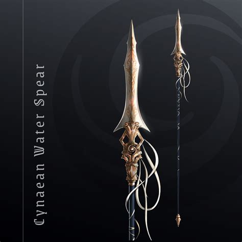 ArtStation - Cynaean Water Spear | Weapon Design