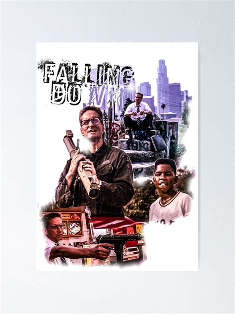 "falling down movie print" Poster for Sale by differenttings | Redbubble