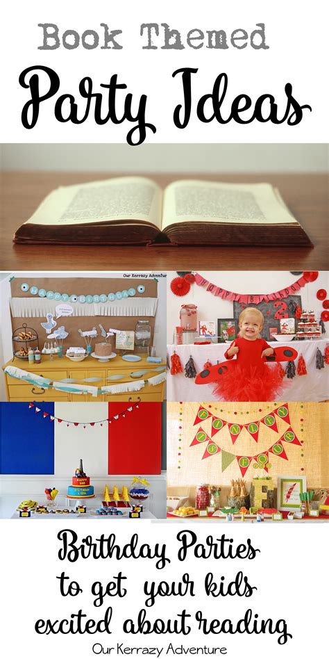 Book themed Party Ideas - Our Kerrazy Adventure