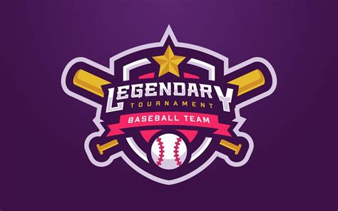 Baseball Club Logo for Sports Team and Tournament 7994818 Vector Art at ...