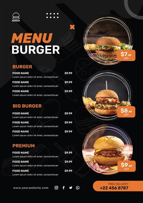 Fast Food Burger Restaurant Menu | lupon.gov.ph