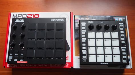 REVIEW: Akai MPD218 vs. PreSonus ATOM MIDI pad controllers | The Wong ...