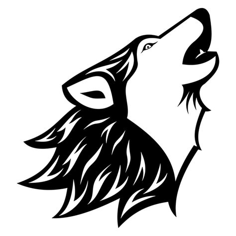 Howling Wolf Tattoo - Free Vector Site | Download Free Vector Art, Graphics