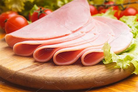 Ham slices | High-Quality Food Images ~ Creative Market