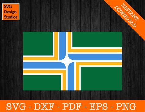 Portland Svg Portland City Flag Svg Portland Oregon SVG | Etsy