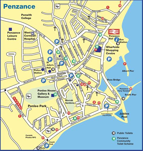 2019 Penzance Town Map now available - Book Penzance