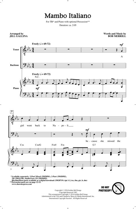 Mambo Italiano | Sheet Music Direct