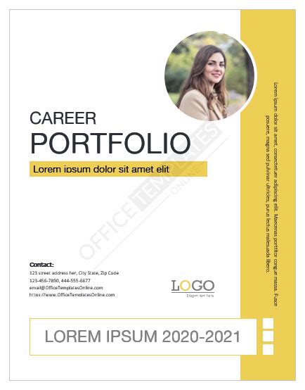 Free Career Portfolio Template Microsoft Word - FREE PRINTABLE TEMPLATES