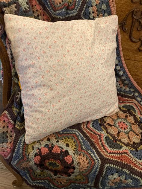 Handmade, Handquilted Yoyo Pillow Vintage Fabrics - Etsy