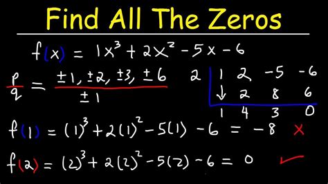 Finding All Zeros of a Polynomial Function Using The Rational Zero ...