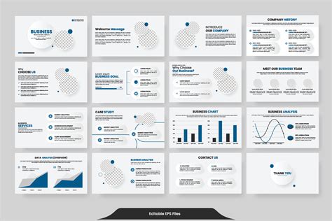 Vector business powerpoint presentation slides template green color ...